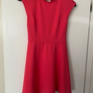 Gap fit/flare tangerine dress sz 6